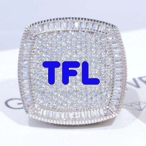 CUSTOM LETTER 3D ICED RING