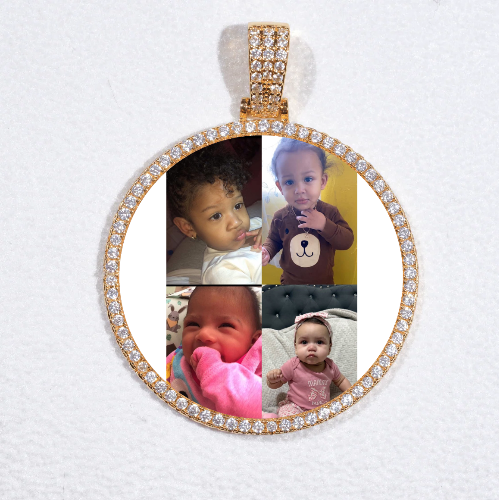 MEDIUM 3D CIRCLE CUSTOM PICTURE PENDANT