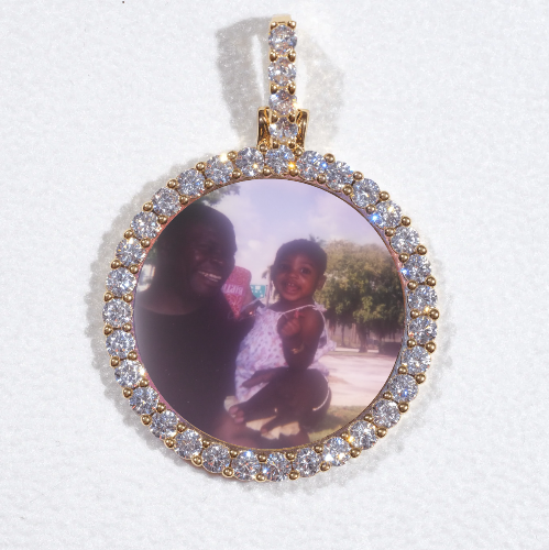 3D CIRCLE CUSTOM PICTURE PENDANT SMALL SIZE