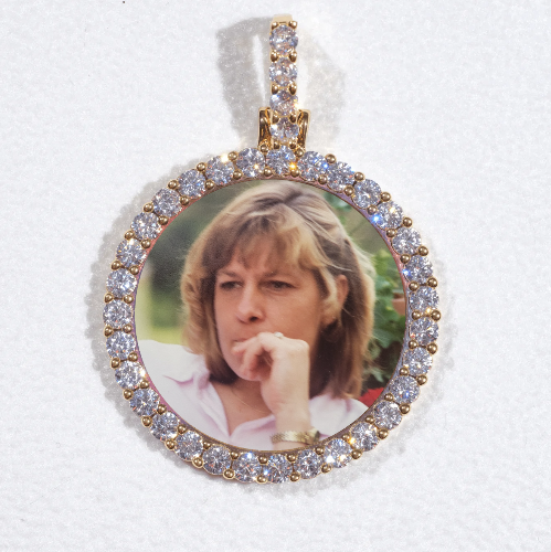 3D CIRCLE CUSTOM PICTURE PENDANT SMALL SIZE