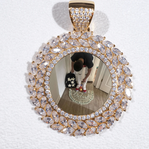 Large 3D Wheat Ear Custom Picture Pendant