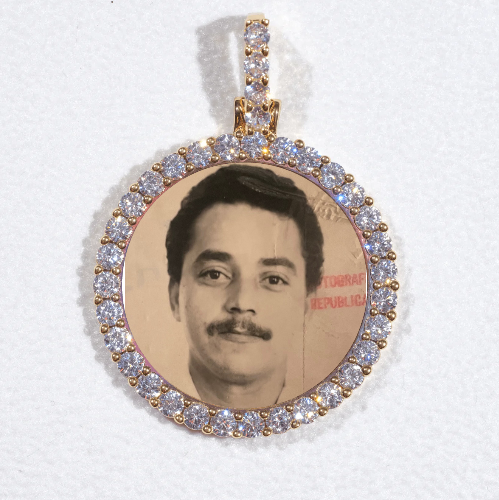 3D CIRCLE CUSTOM PICTURE PENDANT SMALL SIZE