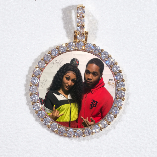 3D CIRCLE CUSTOM PICTURE PENDANT SMALL SIZE