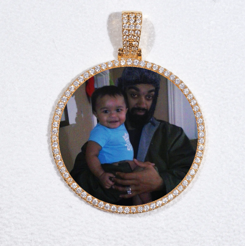 MEDIUM 3D CIRCLE CUSTOM PICTURE PENDANT