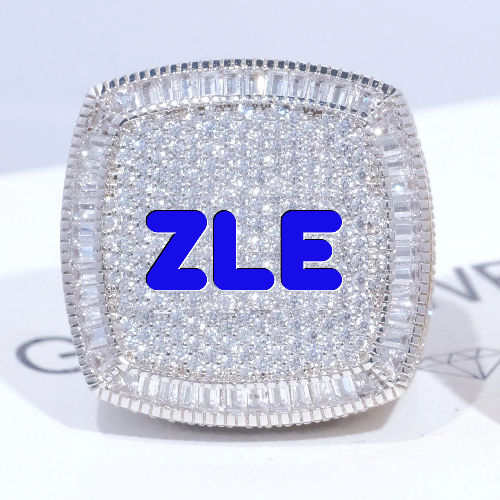 CUSTOM LETTER 3D ICED RING