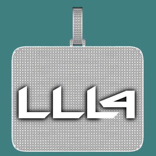CUSTOM LETTER NECKLACE 3D BIG SQUARE