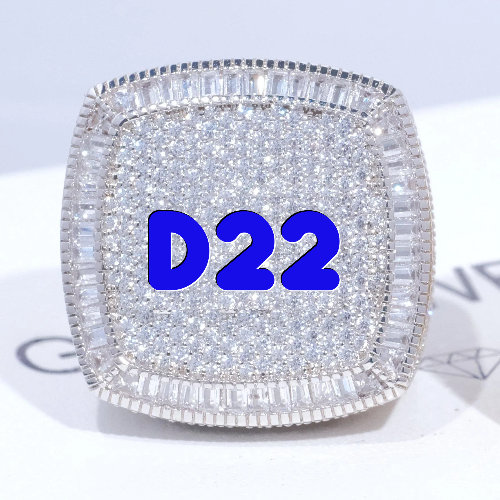 CUSTOM LETTER 3D ICED RING