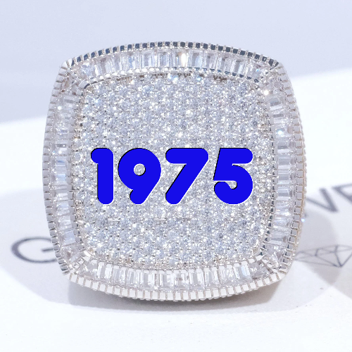 CUSTOM LETTER 3D ICED RING
