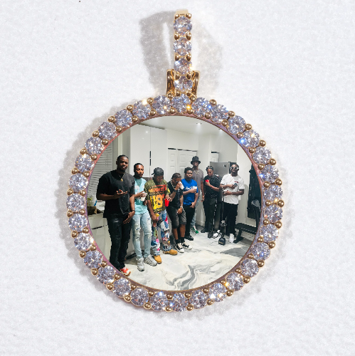 3D CIRCLE CUSTOM PICTURE PENDANT SMALL SIZE