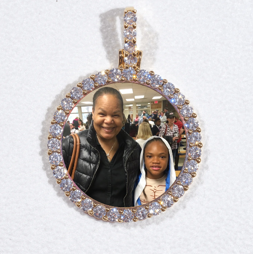 3D CIRCLE CUSTOM PICTURE PENDANT SMALL SIZE