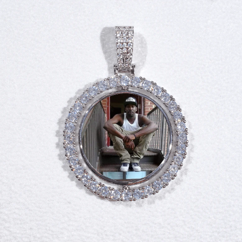 3D Spinning 2-Faced Custom Picture Pendant