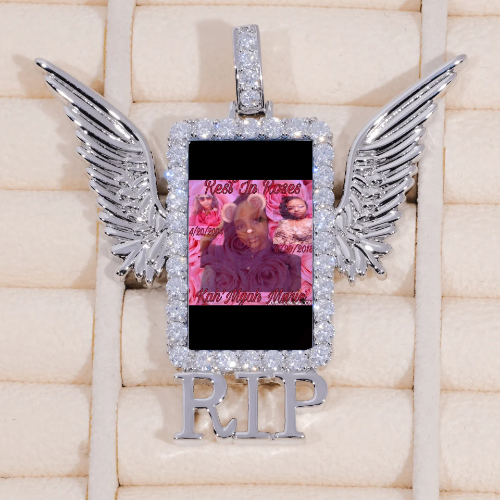 RIP WING 3D CUSTOM PICTURE PENDANT