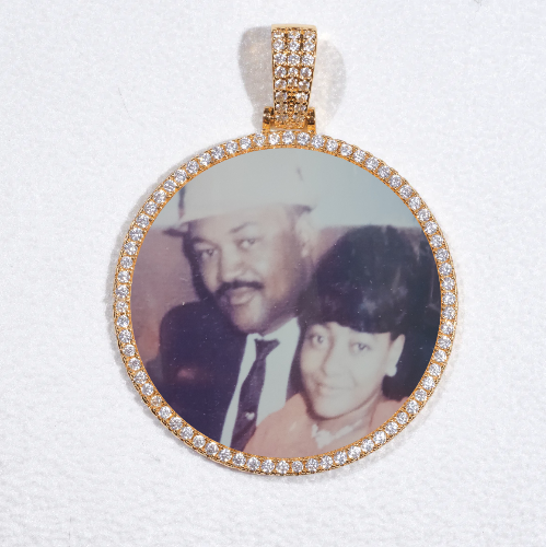 MEDIUM 3D CIRCLE CUSTOM PICTURE PENDANT