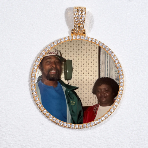MEDIUM 3D CIRCLE CUSTOM PICTURE PENDANT