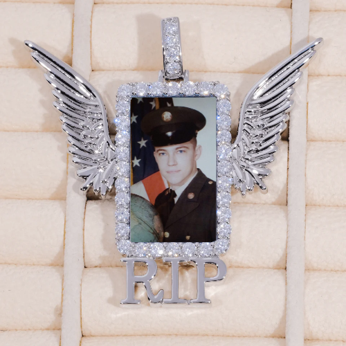 RIP WING 3D CUSTOM PICTURE PENDANT