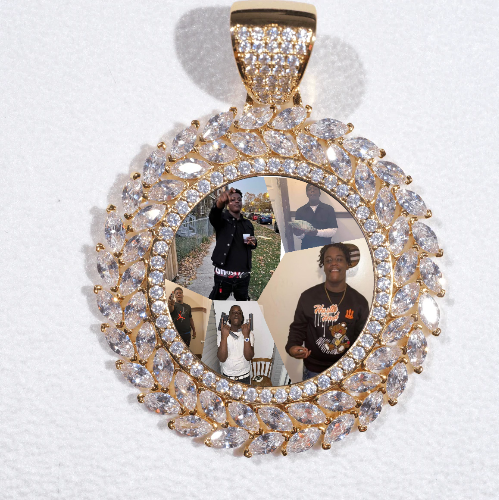 Large 3D Wheat Ear Custom Picture Pendant