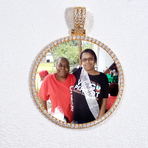 MEDIUM 3D CIRCLE CUSTOM PICTURE PENDANT