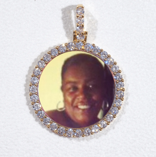 3D CIRCLE CUSTOM PICTURE PENDANT SMALL SIZE