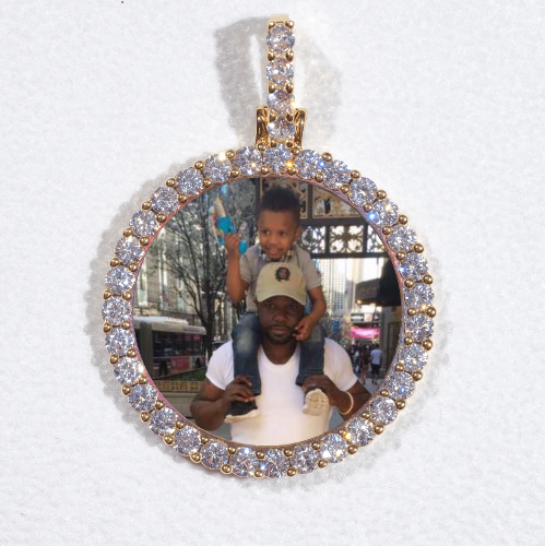3D CIRCLE CUSTOM PICTURE PENDANT SMALL SIZE