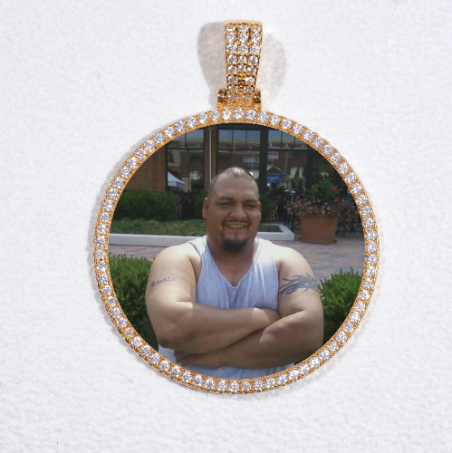MEDIUM 3D CIRCLE CUSTOM PICTURE PENDANT