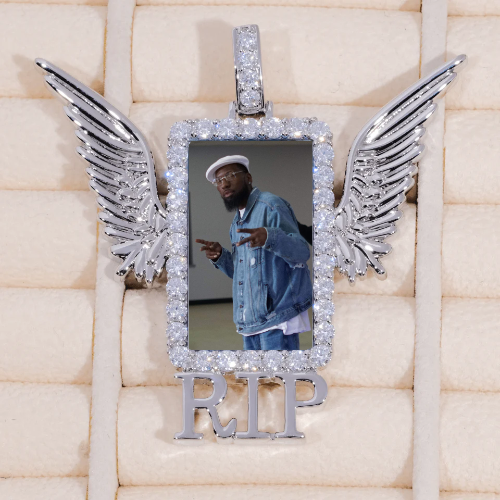 RIP WING 3D CUSTOM PICTURE PENDANT