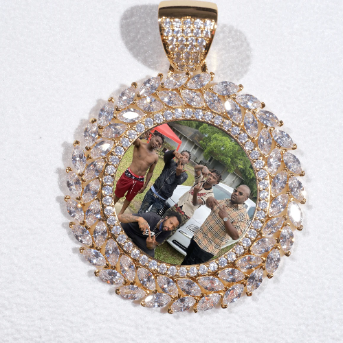 Large 3D Wheat Ear Custom Picture Pendant