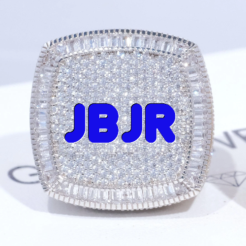 CUSTOM LETTER 3D ICED RING