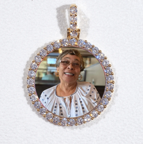 3D CIRCLE CUSTOM PICTURE PENDANT SMALL SIZE