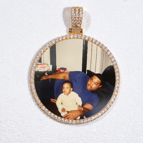 MEDIUM 3D CIRCLE CUSTOM PICTURE PENDANT