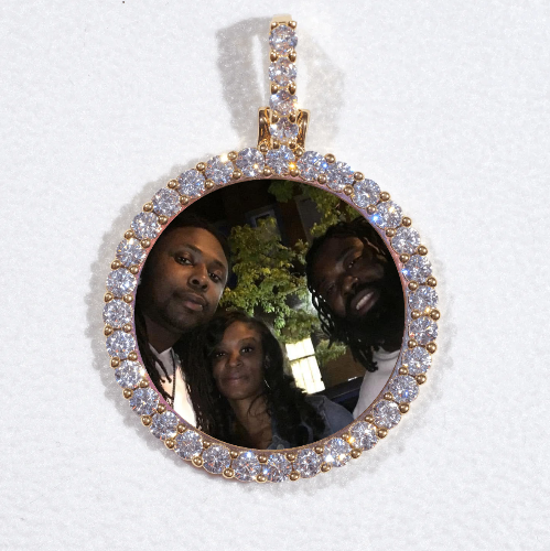3D CIRCLE CUSTOM PICTURE PENDANT SMALL SIZE