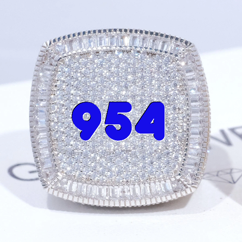 CUSTOM LETTER 3D ICED RING