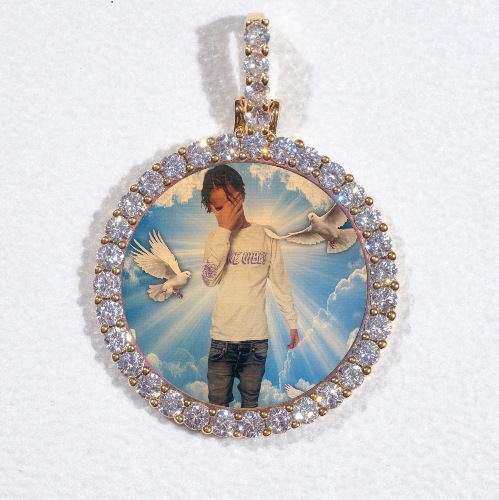 3D CIRCLE CUSTOM PICTURE PENDANT SMALL SIZE