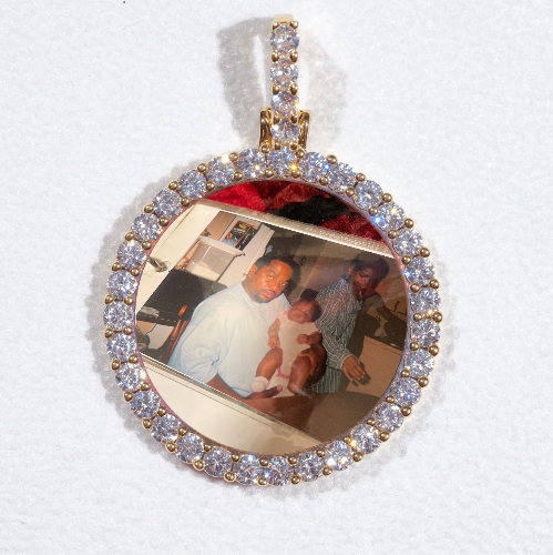3D CIRCLE CUSTOM PICTURE PENDANT SMALL SIZE