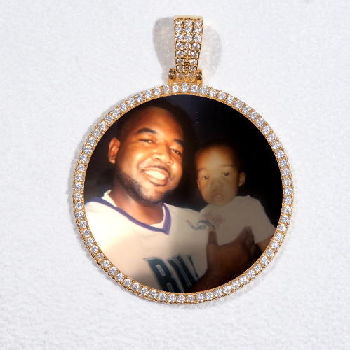 MEDIUM 3D CIRCLE CUSTOM PICTURE PENDANT