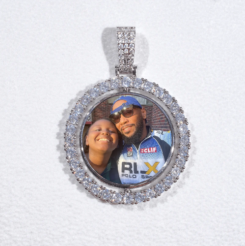 3D Spinning 2-Faced Custom Picture Pendant