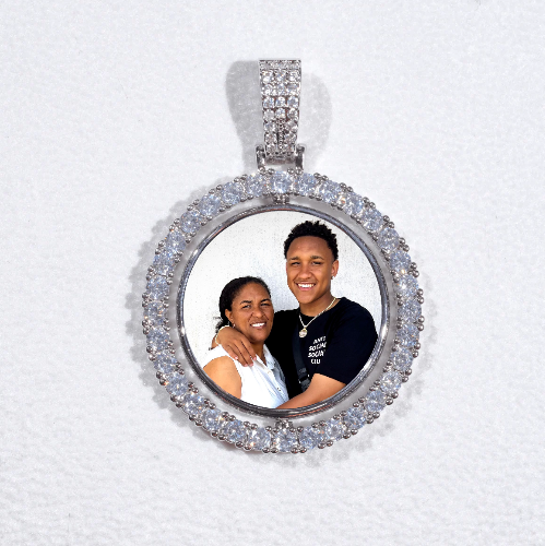3D Spinning 2-Faced Custom Picture Pendant