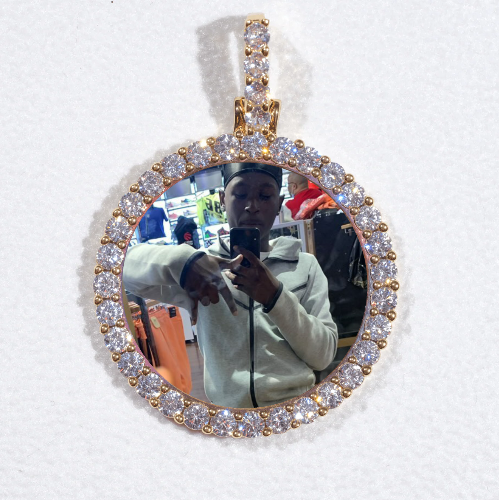 3D CIRCLE CUSTOM PICTURE PENDANT SMALL SIZE