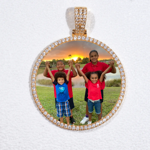 MEDIUM 3D CIRCLE CUSTOM PICTURE PENDANT