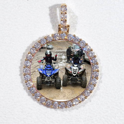3D CIRCLE CUSTOM PICTURE PENDANT SMALL SIZE