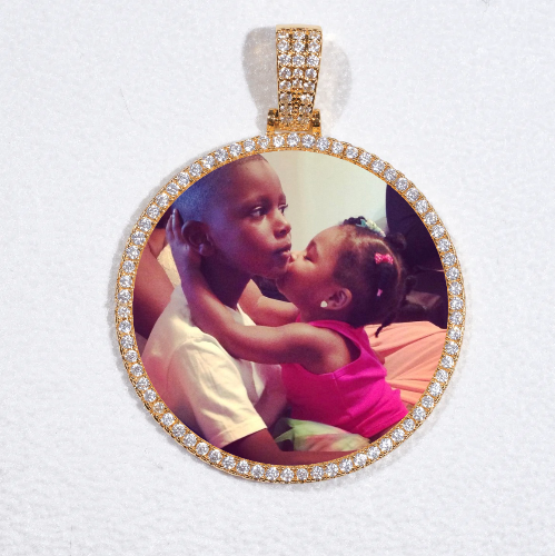 MEDIUM 3D CIRCLE CUSTOM PICTURE PENDANT