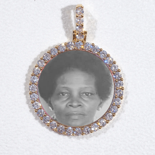 3D CIRCLE CUSTOM PICTURE PENDANT SMALL SIZE