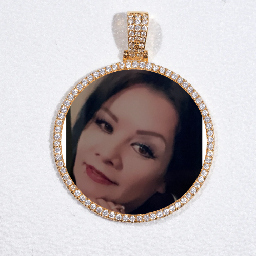 MEDIUM 3D CIRCLE CUSTOM PICTURE PENDANT