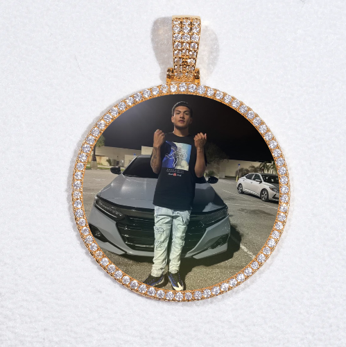 MEDIUM 3D CIRCLE CUSTOM PICTURE PENDANT