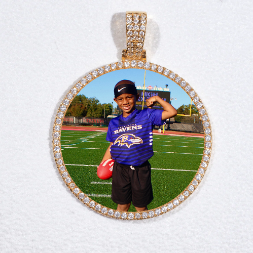 MEDIUM 3D CIRCLE CUSTOM PICTURE PENDANT