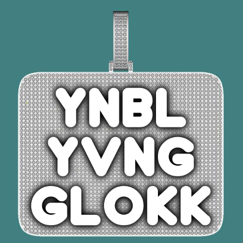 CUSTOM LETTER NECKLACE 3D BIG SQUARE