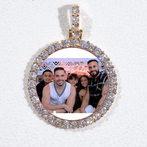 3D CIRCLE CUSTOM PICTURE PENDANT SMALL SIZE