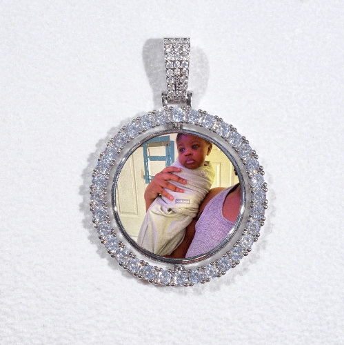 3D Spinning 2-Faced Custom Picture Pendant