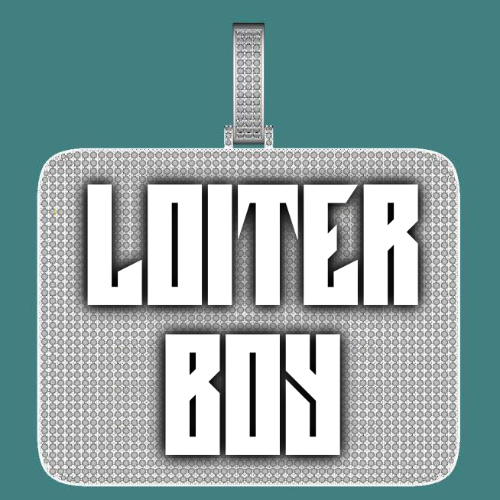 CUSTOM LETTER NECKLACE 3D BIG SQUARE