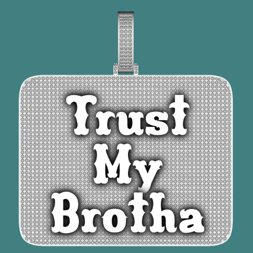CUSTOM LETTER NECKLACE 3D BIG SQUARE