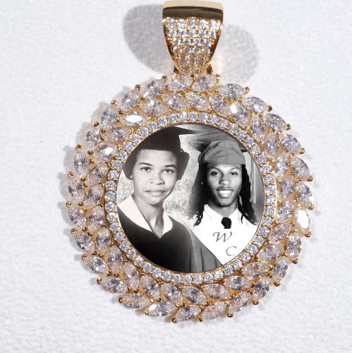 Large 3D Wheat Ear Custom Picture Pendant